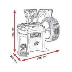 MEC1000 - Maquina calibrar pneus - CORMACH