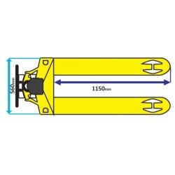 PPT2500PDPU - Porta Paletes com Balança + Impressora - POWERED