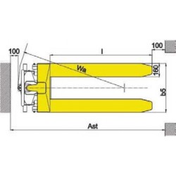 PPT100HL - Porta Paletes de Tesoura - POWERED