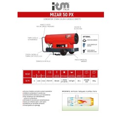 MIZAR 50PX 3 - Geradores de Calor Portáteis a Gasóleo - ITM