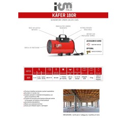 KÄFER 180R - Geradores de Calor Portáteis a Gás - Arranque Manual - ITM