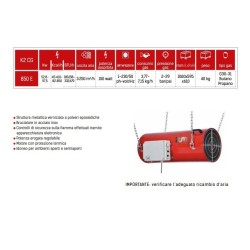 K2C G850E - Geradores de Calor Portáteis a Gás - Arranque Automático - ITM