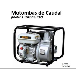 WP80G - Motobomba de Caudal a Gasolina Manual (Motor 4 Tempos OHV) - POWERED