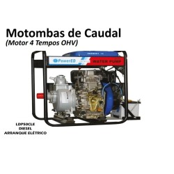 LDP50CLE - Motobomba de Caudal a Diesel Arranque Elétrico (Motor 4 Tempos OHV) - POWERED