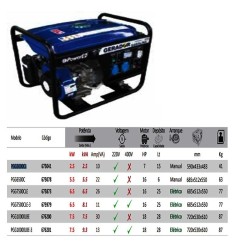 PGG3000CL - Gerador a Gasolina (Motor 4 Tempos OHV) - POWERED