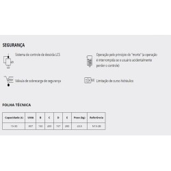 N15-2B - Macaco hidráulico a ar p/ garagem - MEGA