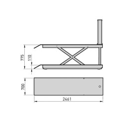 PTM-2 - Mesa para motos - MEGA