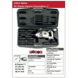 FORCE 8091D - Kit Chaves Impacto Pneumáticas 1" - POWERED