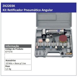 ZK2203K - Kit Retificador Pneumático Angular - POWERED