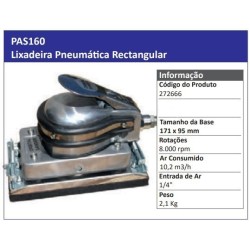 PAS160 - Lixadeira Pneumática Rectangular - POWERED