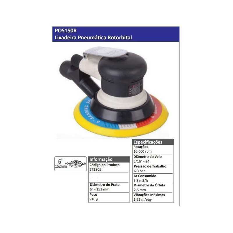 POS150R - Lixadeira Pneumática Rotorbital - POWERED