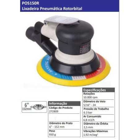 POS150R - Lixadeira Pneumática Rotorbital - POWERED