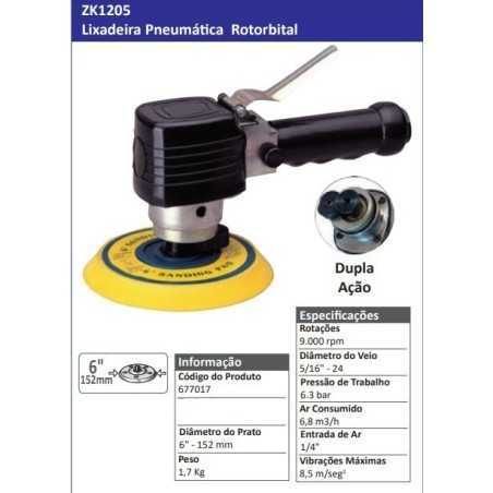 ZK1205 - Lixadeira Pneumática Rotorbital - POWERED