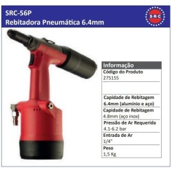 SRC-56P Rebitadora Pneumática 6.4mm