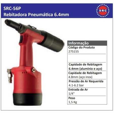 SRC-56P Rebitadora Pneumática 6.4mm