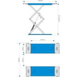 MF6435 - Elevador Tesoura 3.5 Ton - MAQFER