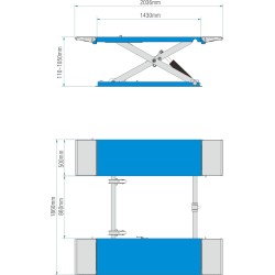 MF623 - Elevador Tesoura 3.5 Ton - MAQFER