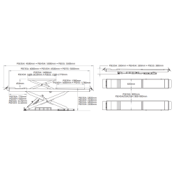 PSE45H - Elevador para alinhamento 4.5 Ton - POWERED