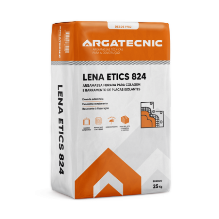 LENA ETICS 824 - ARGAMASSA FIBRADA PARA COLAGEM