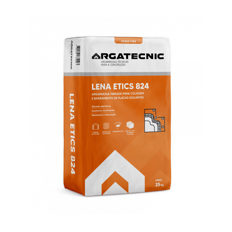 LENA ETICS 824 - ARGAMASSA FIBRADA PARA COLAGEM