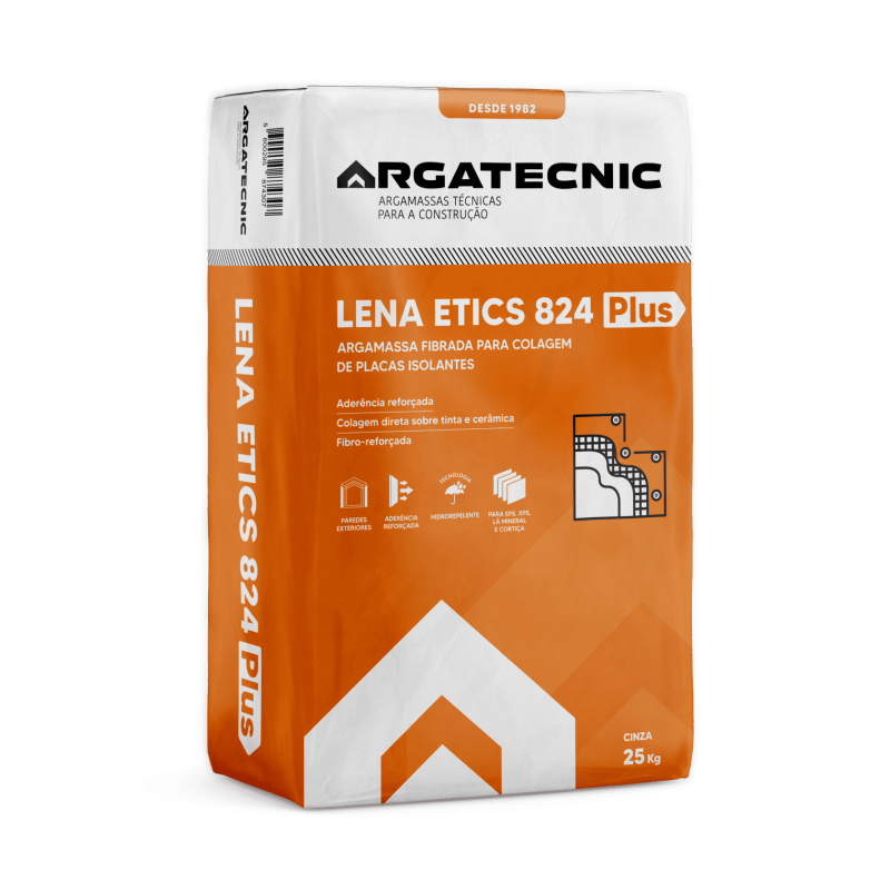 LENA ETICS 824 PLUS - ARGAMASSA FIBRADA PARA COLAGEM