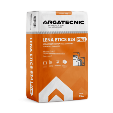 LENA ETICS 824 PLUS - ARGAMASSA FIBRADA PARA COLAGEM